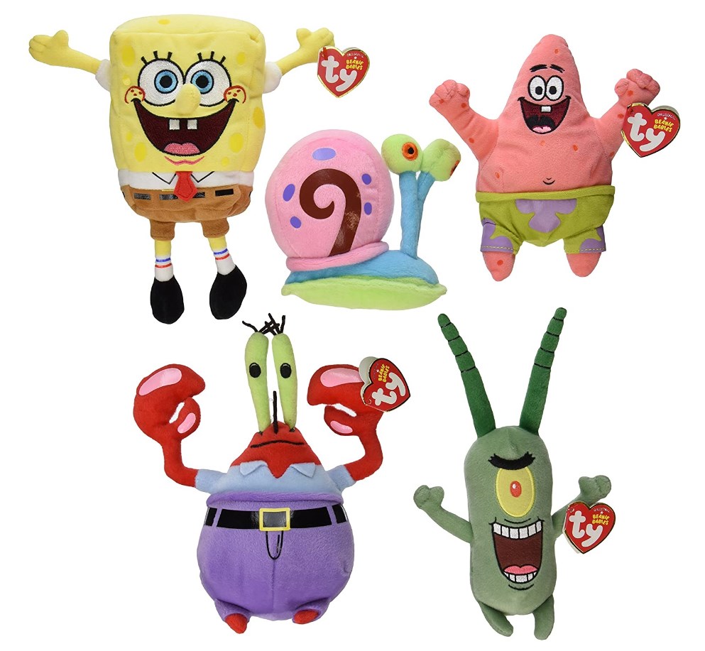 Spongebob Squarepants Beanie Babies Plush Toy Sets