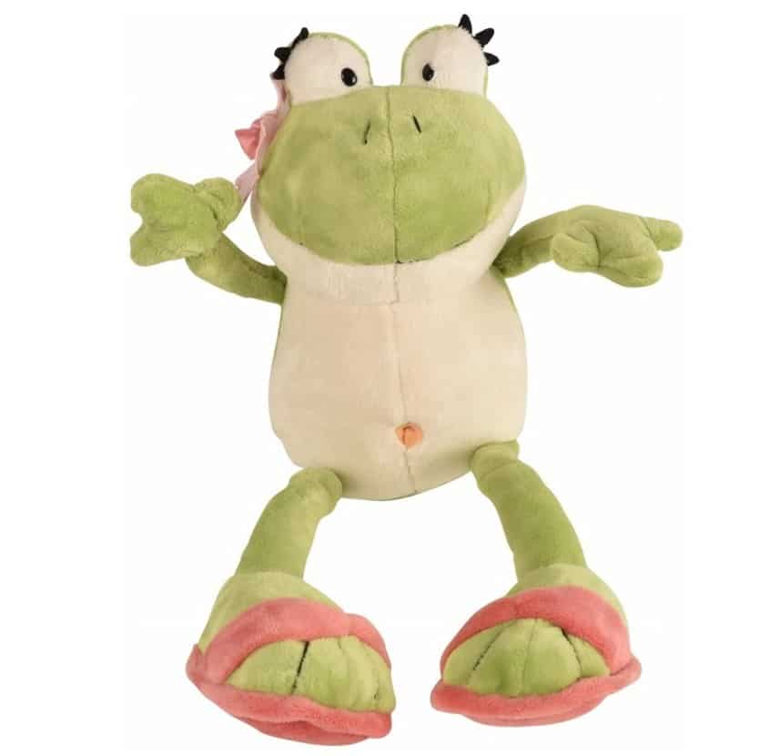 BOHS Plush Frog with Flower on Head