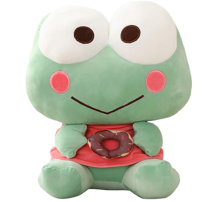 ELAINREN Donut Frog Plush 