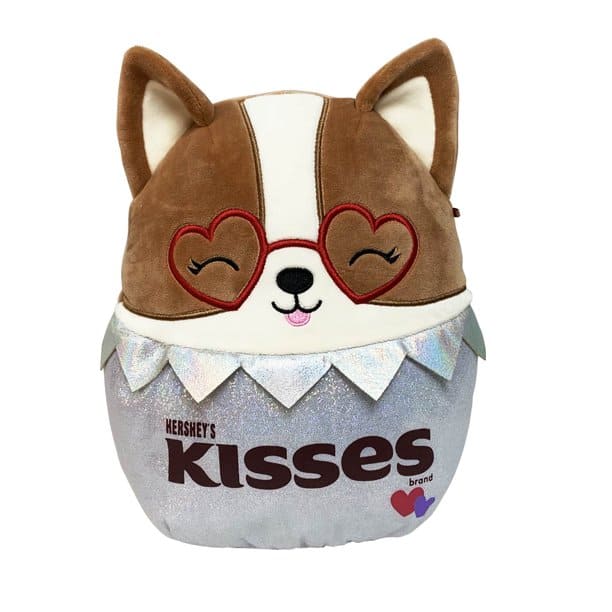 Valentine's Day Squishmallows Hershey's Kiss Scented Corgi