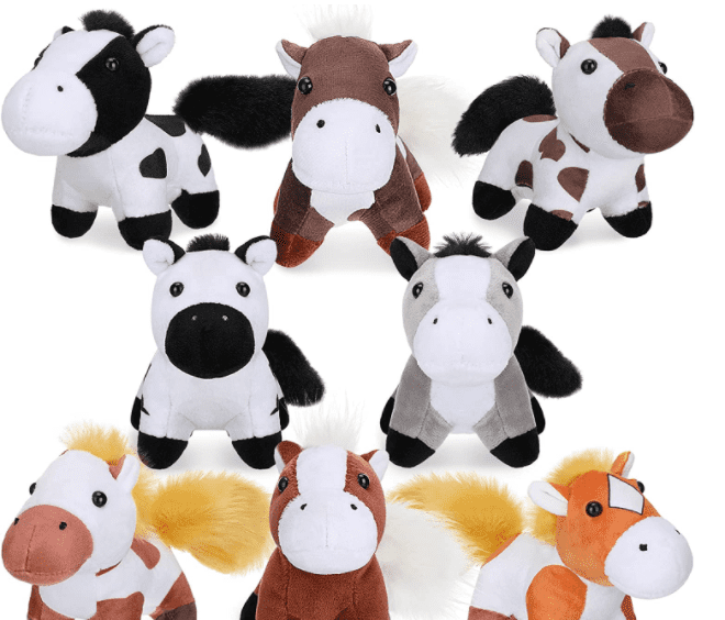 8 pcs. Plush Pets 5-inch Stuffed Animals