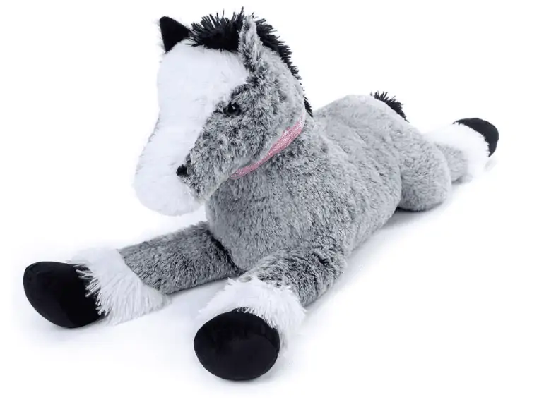 Tezituor Giant Horse Stuffed Animal, Large Pony Grey Plush Toy Horse