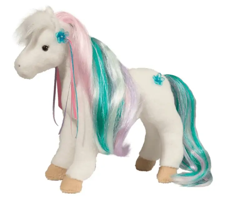 Douglas Rainbow Princess Horse Plush Toy