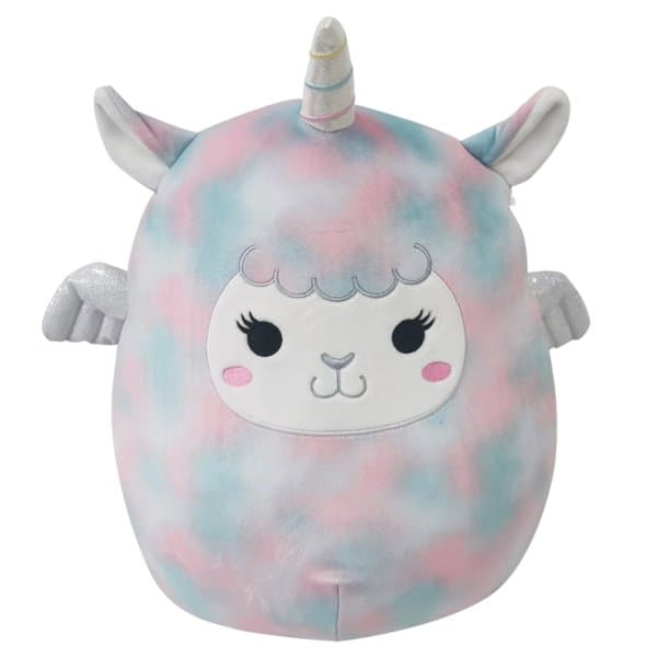 Squishmallows Official Kellytoy Plush 14 inch Rainbow Llama-Corn