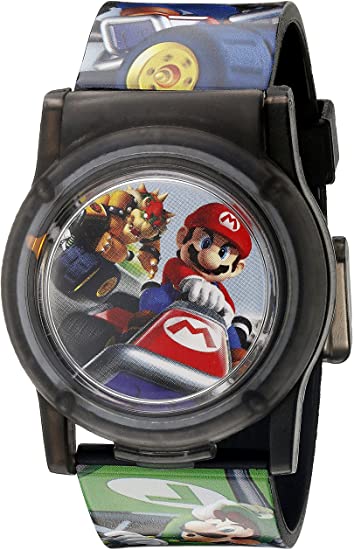 Amazon.com: Nintendo NMK3403 - Reloj analógico de cuarzo, multicolor para niños : Ropa, Zapatos y Joyería