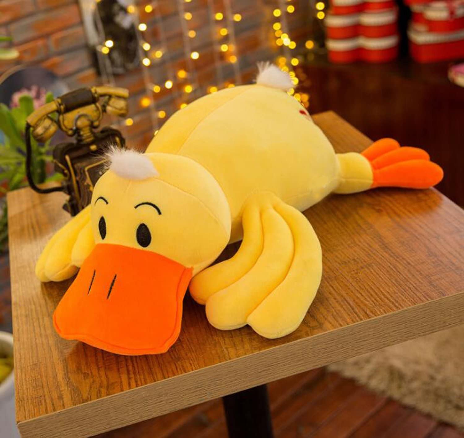 Plush Yellow Duck Stuffed Animal Hugging Pillow 