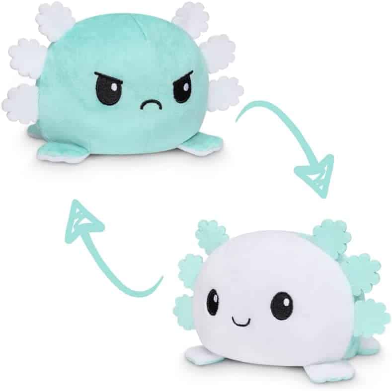 Tee Turtle Reversible Happy Angry Axolotl Plushies