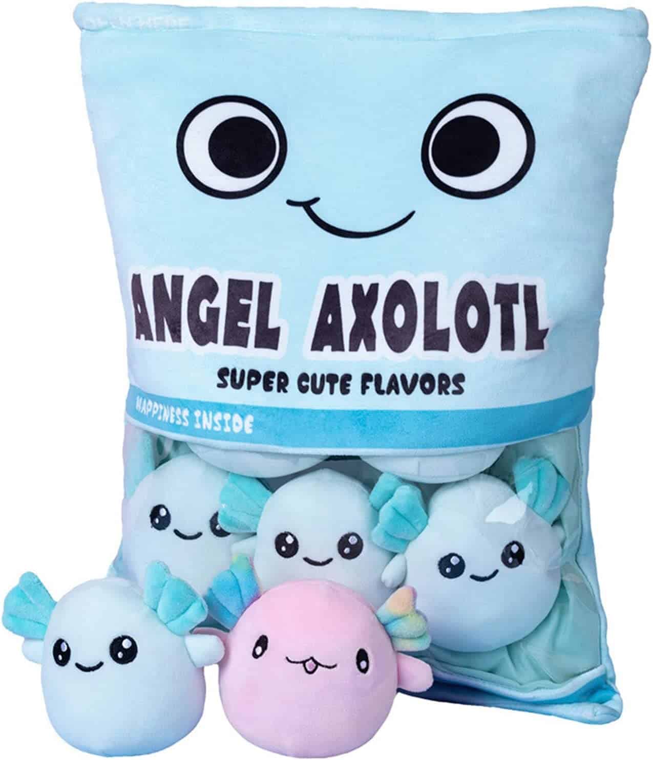 Stuffed Plushie Axolotl Pillow Set