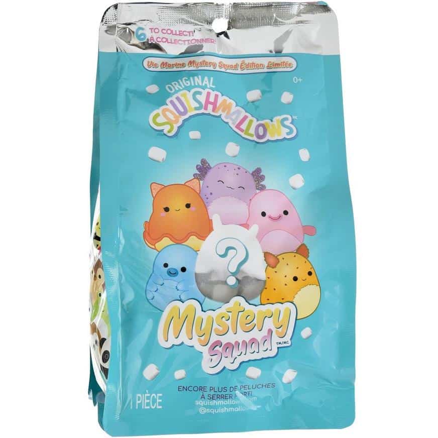 Squishmallows Limited Edition Sea Life Mystery Squad Pack, 5in