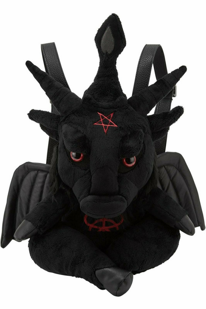 killstar kreeptures dark lord baphomet plush backpack