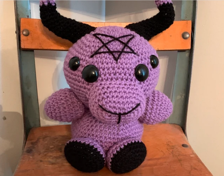 ordering a custom baphomet plush