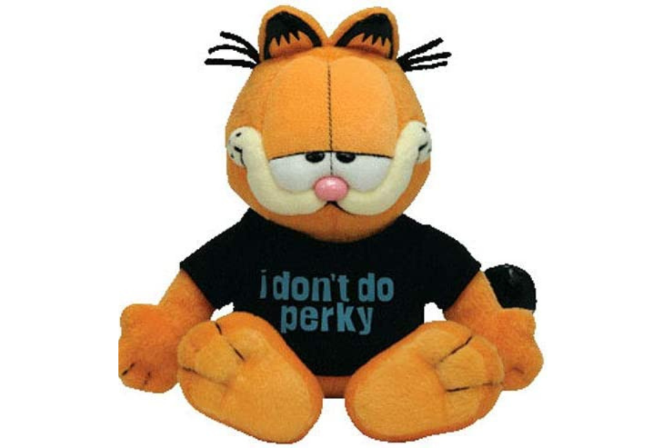 GARFIELD the Cat (I DON'T DO PERKY) by Ty