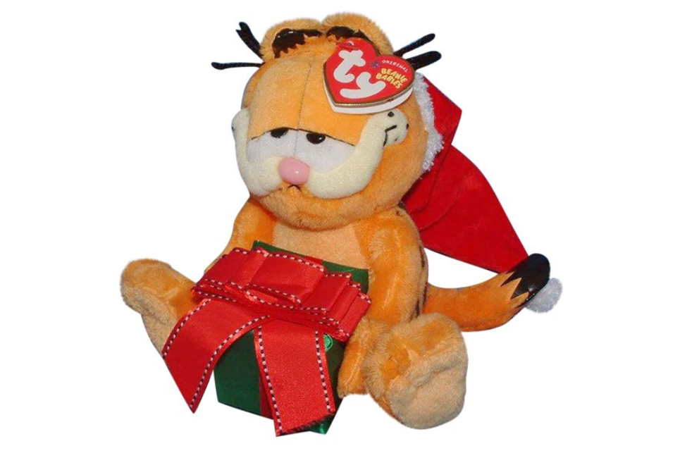 Ty Beanie Baby Happy Holidays Garfield the Cat