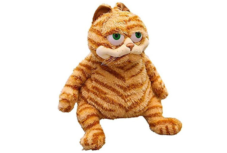 Yellow Fat Cat, Garfield Plush Toy, Soft Plush Toy, Children's Birthday Baby Doll, 30cm.