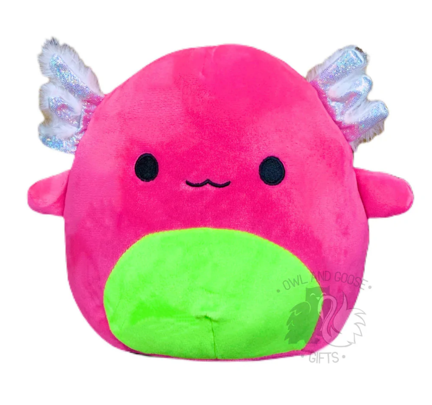 archie the axolotl squishmallow 8-inch blacklight