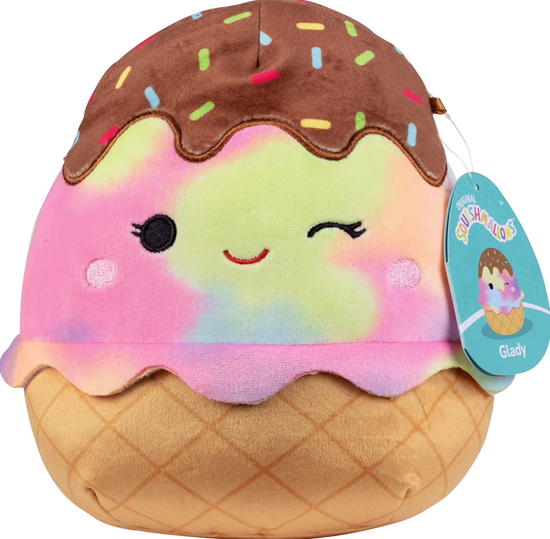 Gladys, the Rainbow Ice-Cream Squishmallow