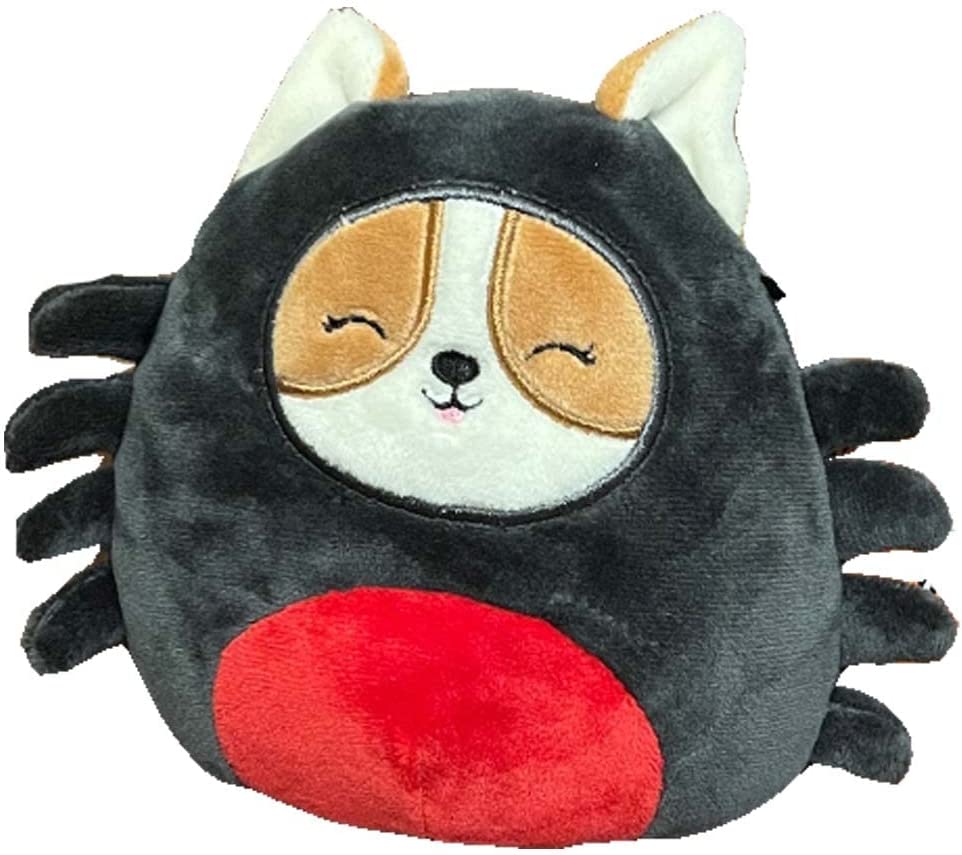 regina, the corgi in spider costume squishmallow