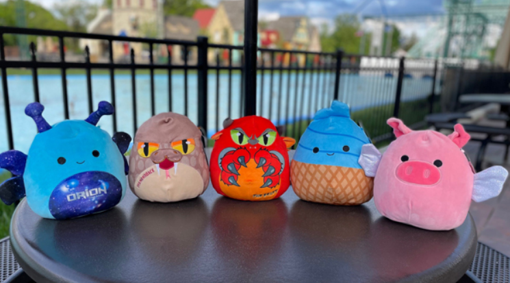 unique rare check in squishmallows from kings island amusement park in ohio