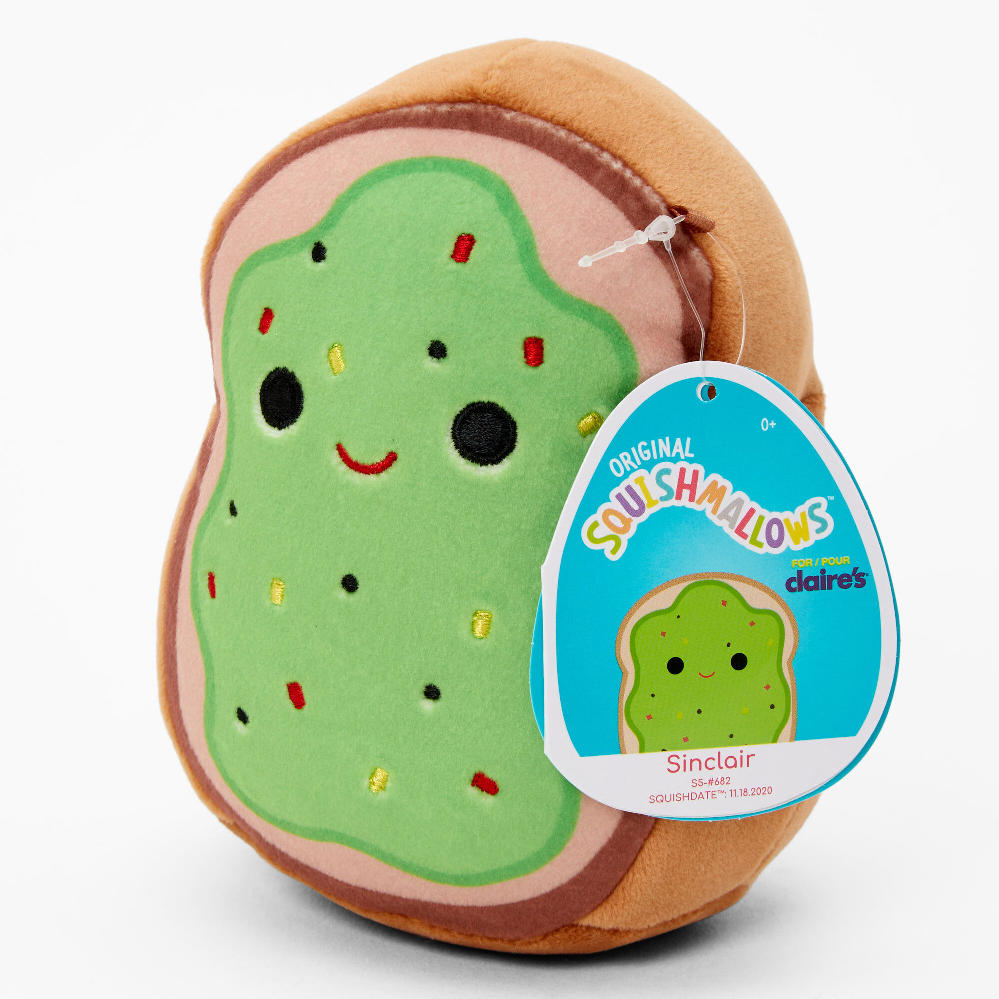 Squishmallows™ Claire's Exclusive 5" Avocado Toast Soft Toy