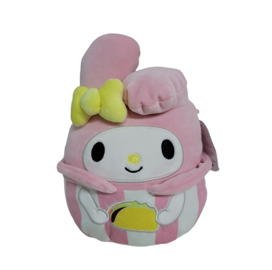 Squishmallows Official Kellytoys Plush 8 Inch Hello Kitty and Friends My Melody Holding Taco Sanrio Ultimate Soft Plush Stuffed Toy