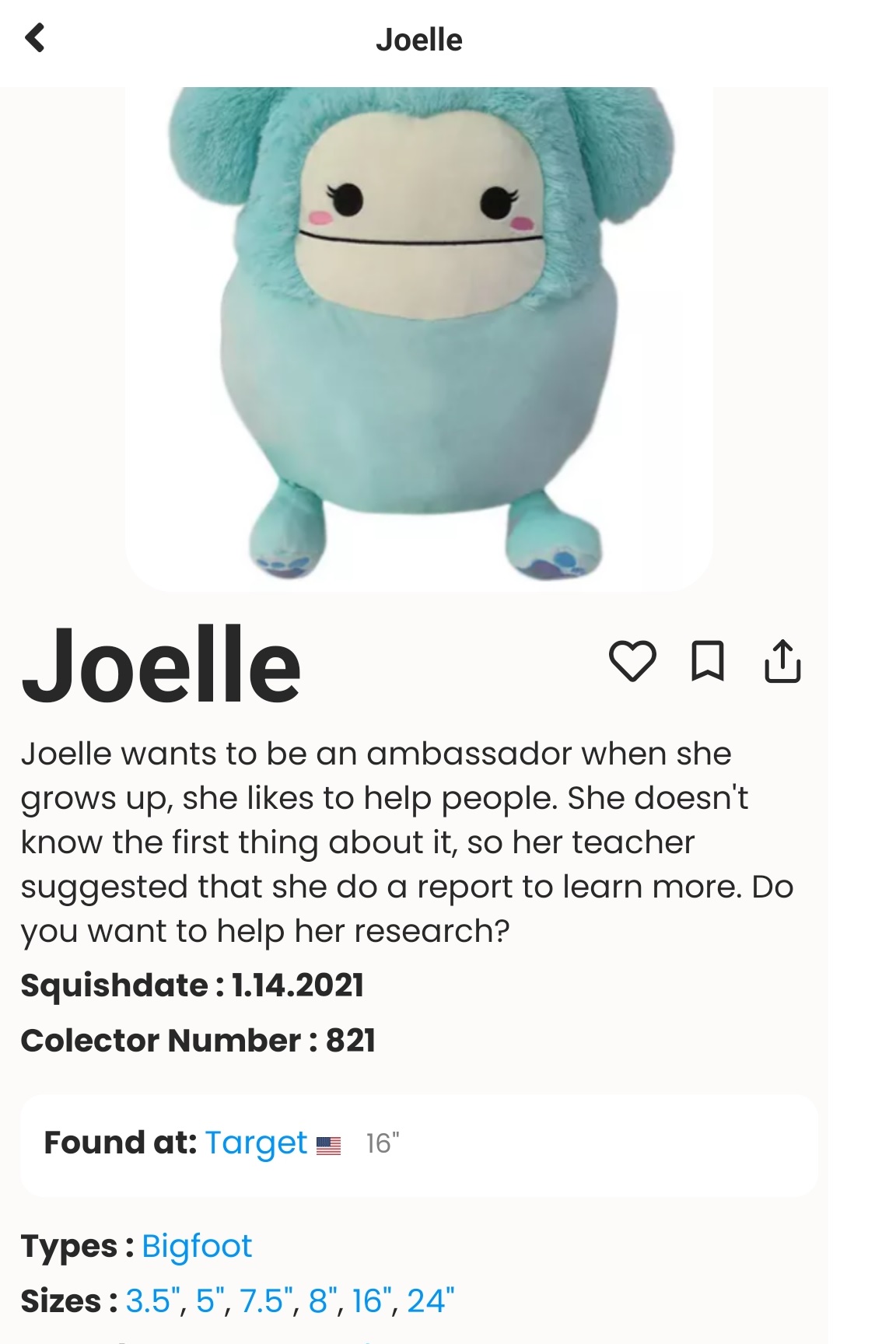 Joelle Squishmallow