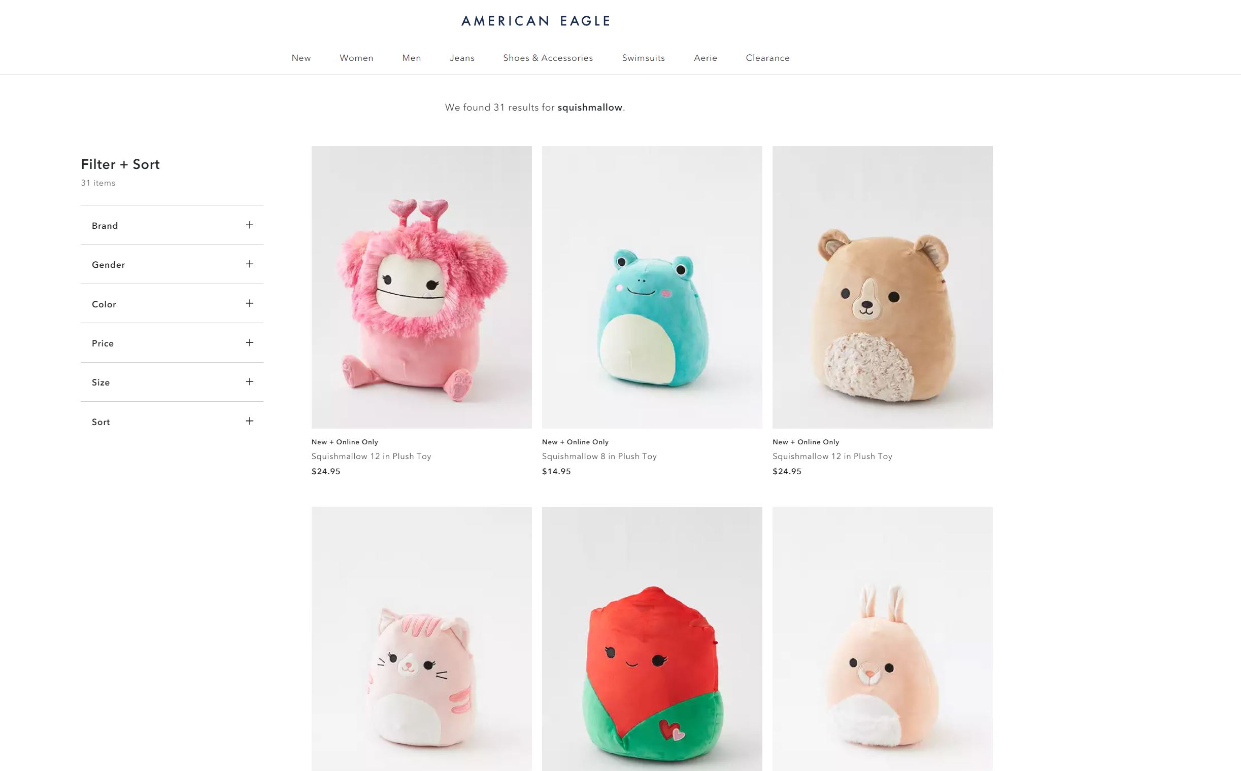 American Eagle Where to Buy Squishmallows Online