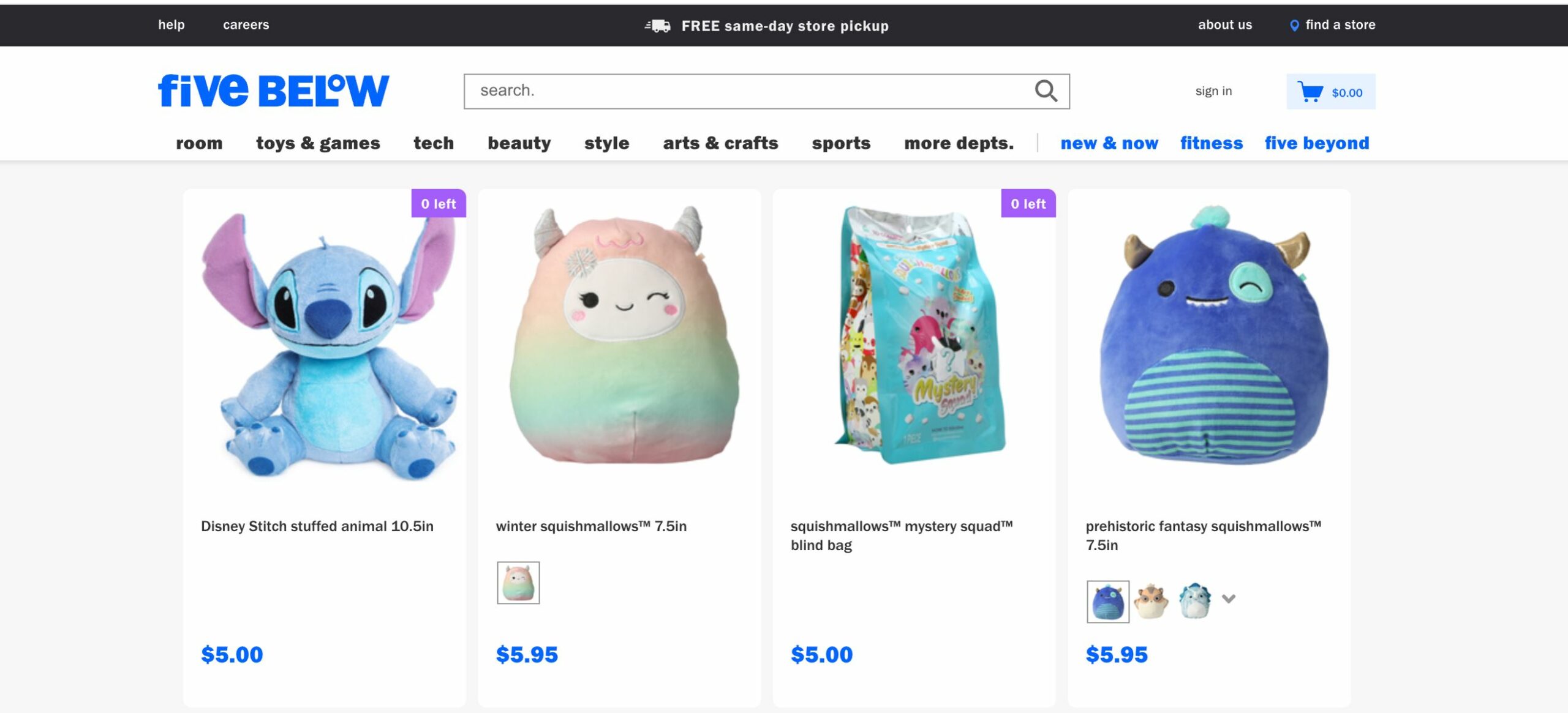 Five Below Where to Buy Squishmallows Online