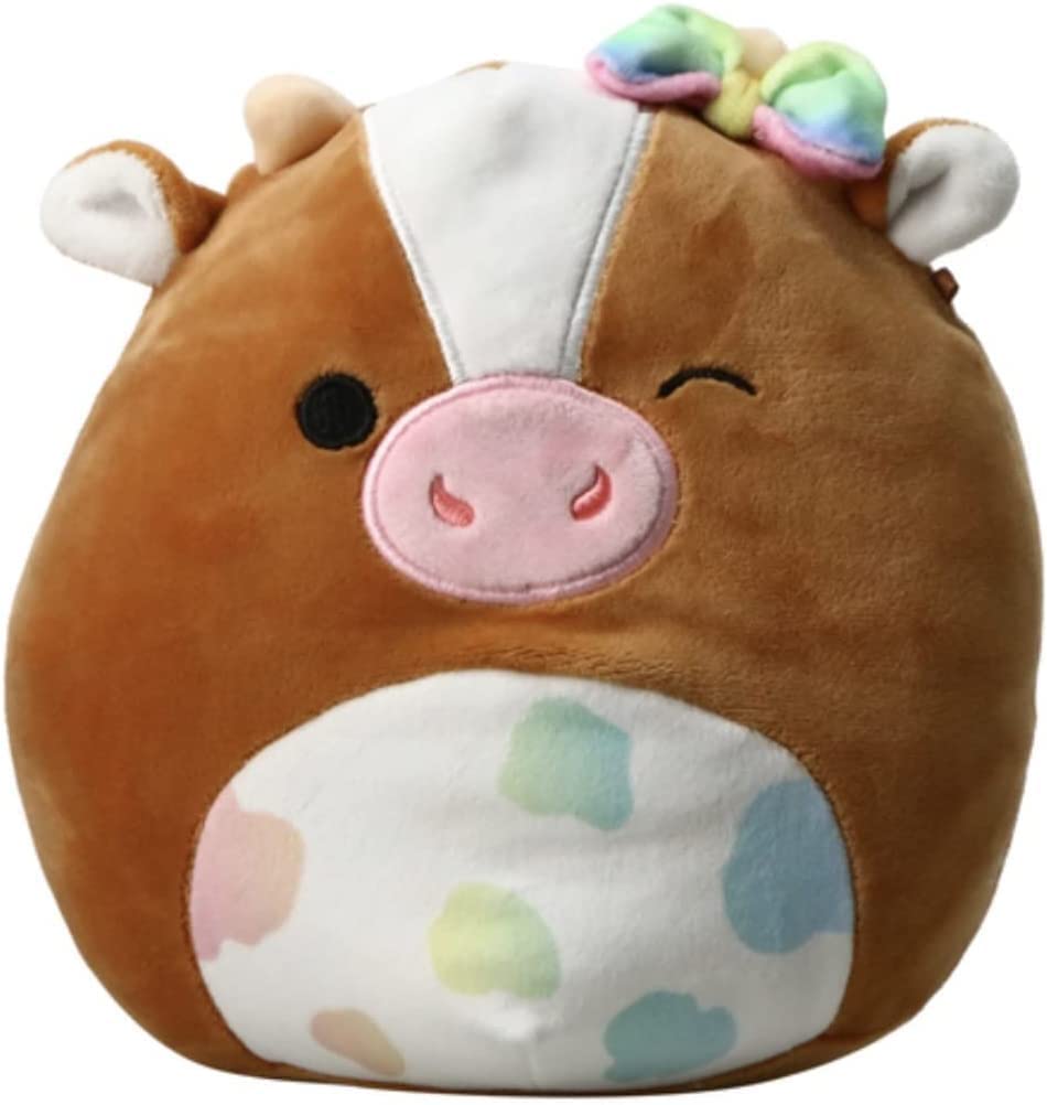 griella cow squishmallow rainbow spots