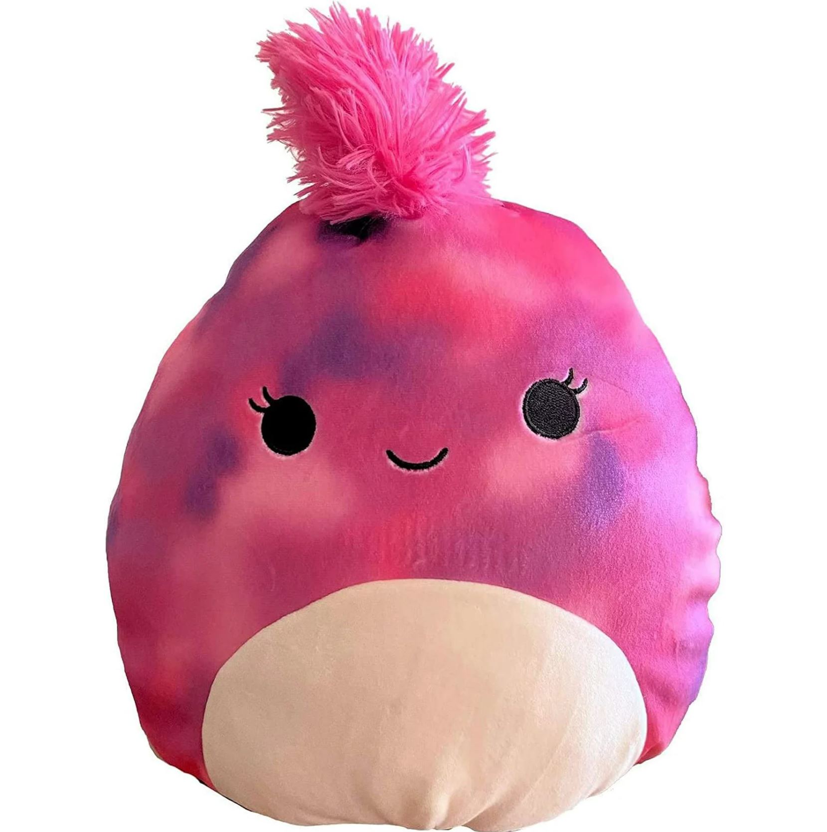 Squishmallows 14 Pink Tye-Dye Dog - Detina, The Stuffed Animal Plush Toy 