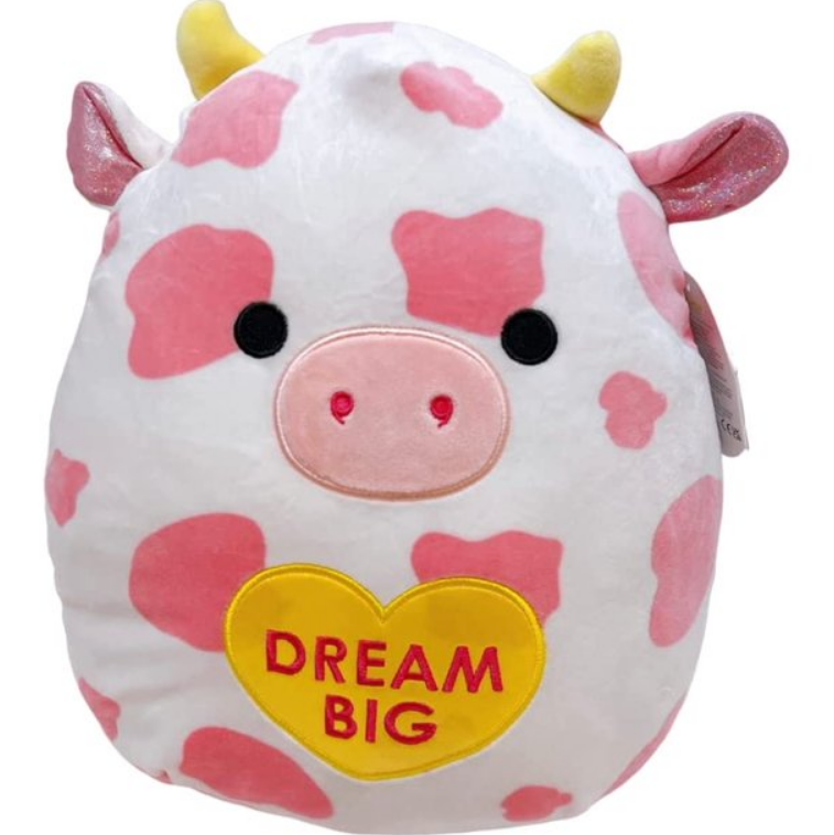 squishmallow evangelica valentine 2023 squad pink cow plush