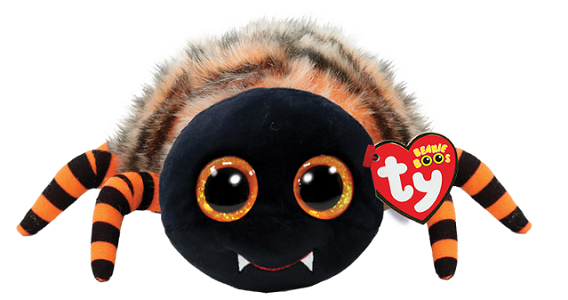 beanie boo ingrum striped spider plush