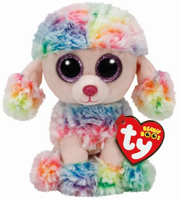 beanie boo rainbow poodle plush