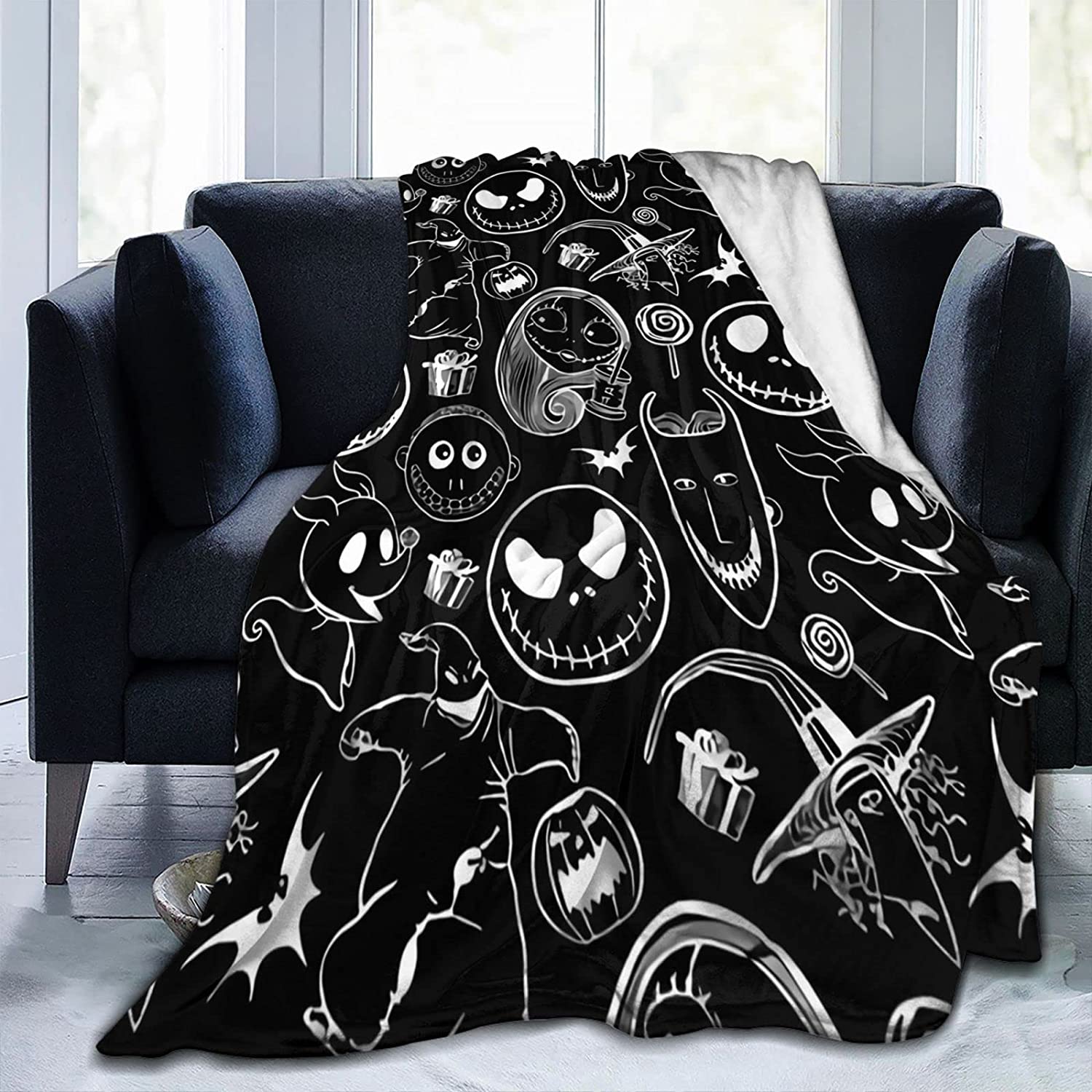 jack skellington throw blanket