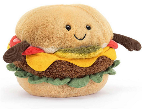 jellycat burger plush