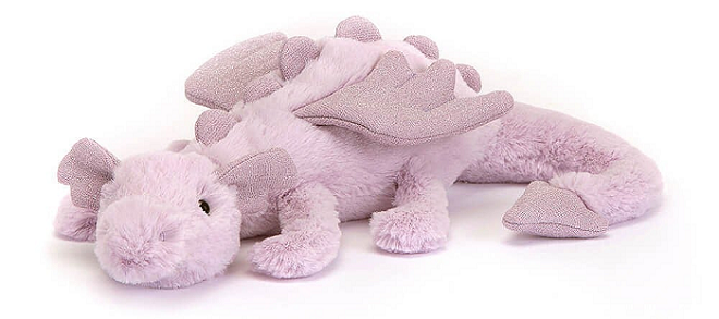 jellycat lavender dragon plush