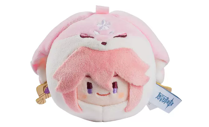 Teyvat Zoo Dango Dumplings Plushie Keychain - Yae Miko